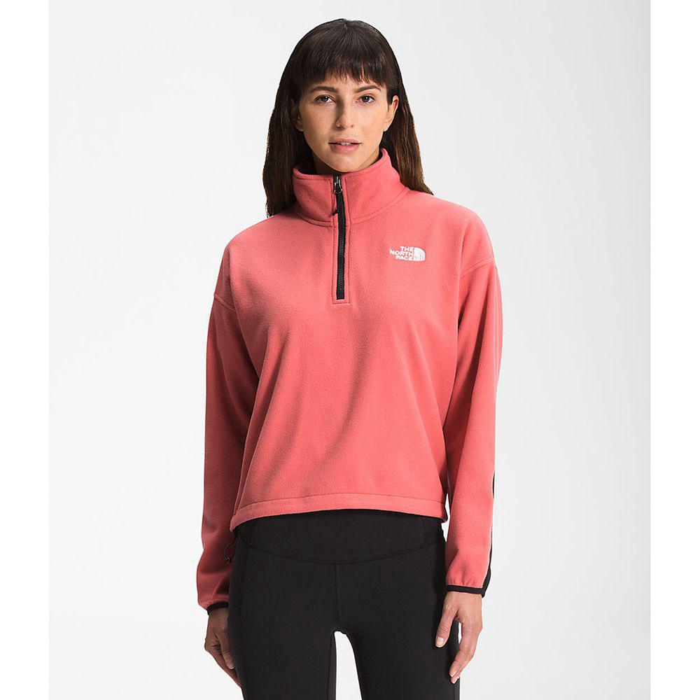 The North Face Tka Kataka ¼ Zip Γυναικεια Fleece - Ροζ (OTSM29845)